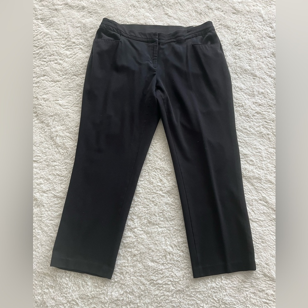 Rafaella Black Trousers Straight Leg Business - Picture 5 of 8